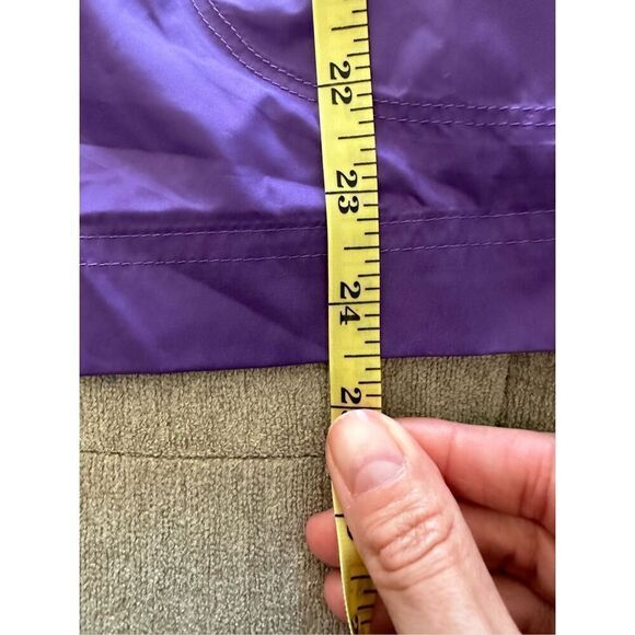 Women's Nike Golf 1/4 Zip Windbreaker Rain Jacket Purple‎ Orange Small - Picture 12 of 13